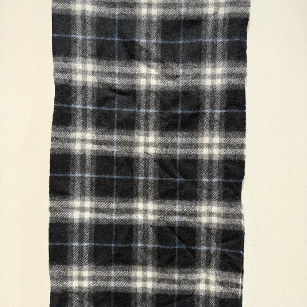 NWT Croft & Barrow 100% Cashmere Fringe Scarf Plaid 58”‎ Classic Preppy Timeless